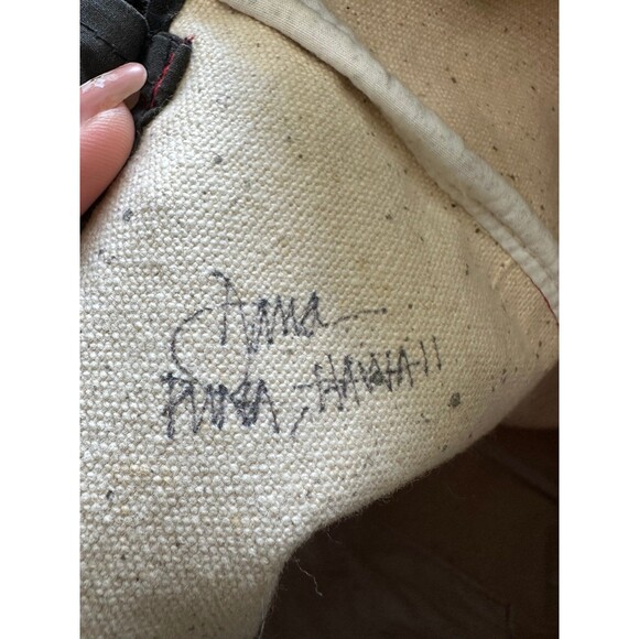 NWOT Custom Signed Handmade Handcrafted Hawaiian Honu Tiare Drawstring Sling Bag - Picture 7 of 7